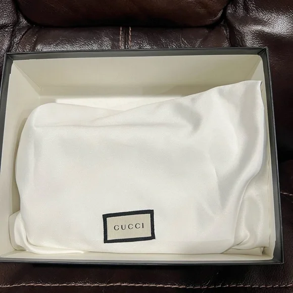 Gucci Black Leather Clutch with Silver Chain - Picture 8 of 8